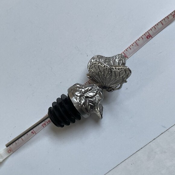 Butterfly Flower Wine Bottle Pourer Metal Gifts Liquor Bottle Spout - Picture 8 of 8